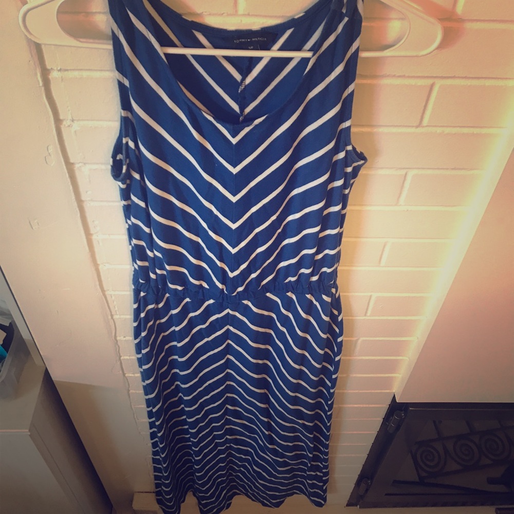 TOMMY HILFIGER STRIPED MAXI DRESS size S!